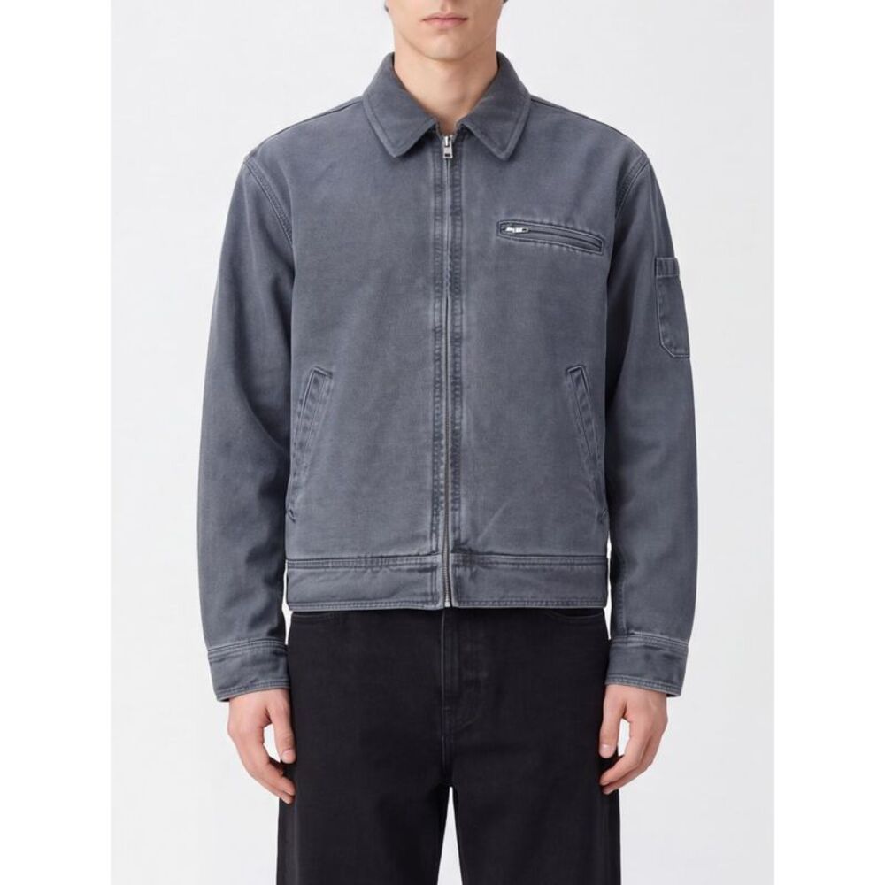 A.P.C. Men A.P.C. Cotton Zip-Up Overshirt